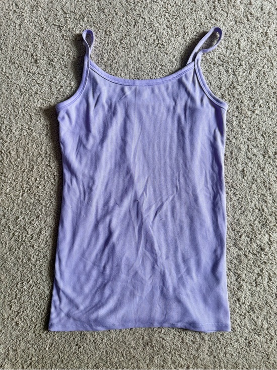 No Boundaries Tops - No Boundaries Lilac Ribbed Camisole Tank Top
